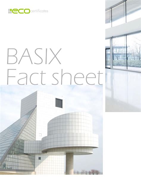 basix fact sheet.